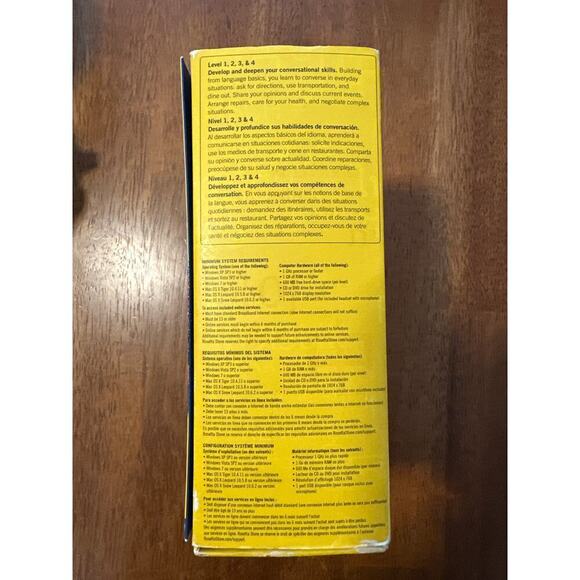 Rosetta Stone Espanol Spanish Latin America Level 1-4 - Picture 2 of 4